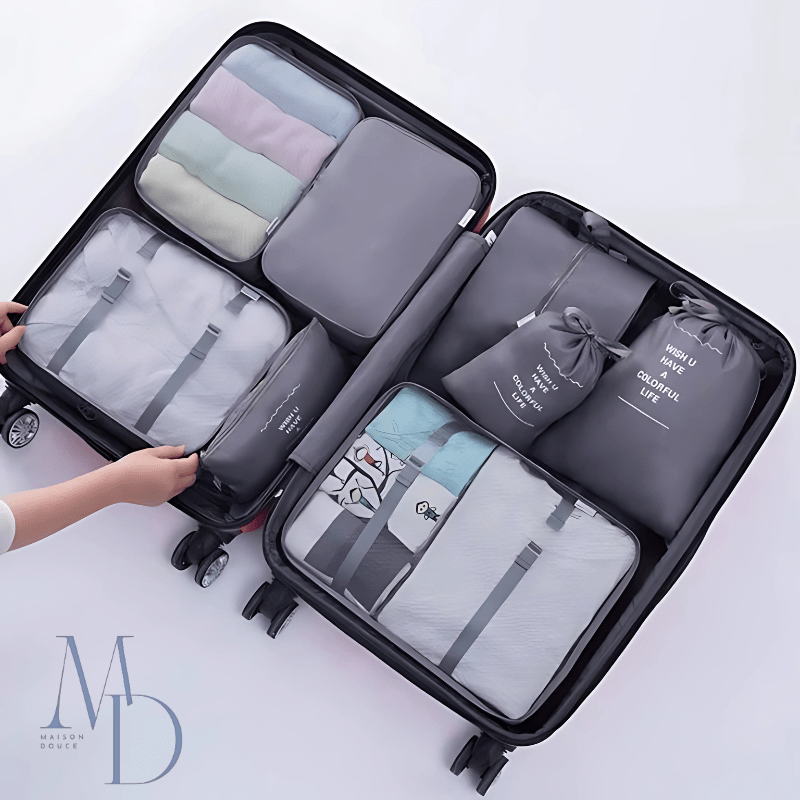 Organisateur Valise - 7 Pochettes - Maison Douce