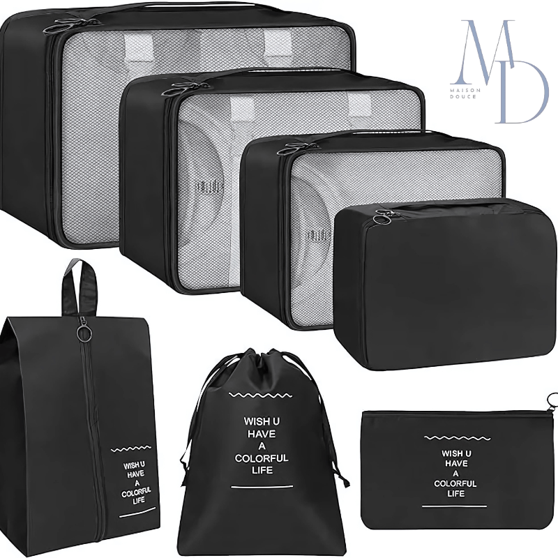 Organisateur Valise - 7 Pochettes - Maison Douce